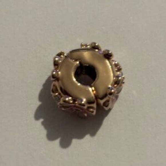 Authentic Pink Daisy Spacer Clip Charm - Picture 5 of 5